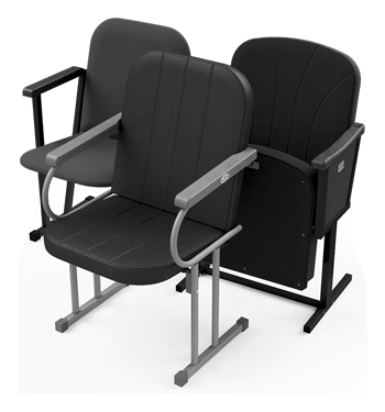 Кресла для зрительных залов на металлокаркасе